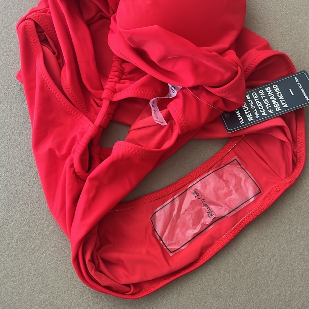 BLOOMING JELLY NWT Red One Piece Swimsuit- XL - Picture 7 of 10